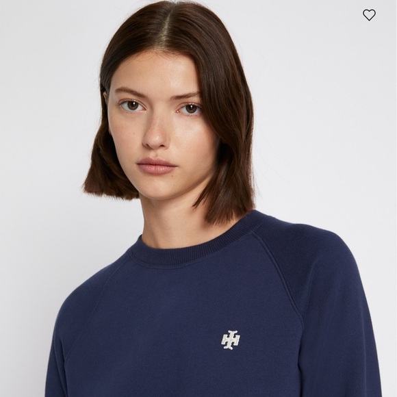 Tory Sport Tops - Tory Sport Navy Sweatshirt with Logo